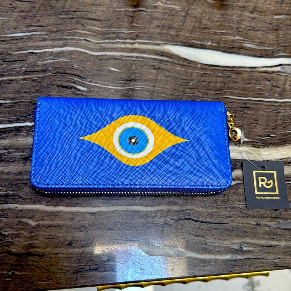 🧿New w Tags Evil Eye Blue Wallet🧿